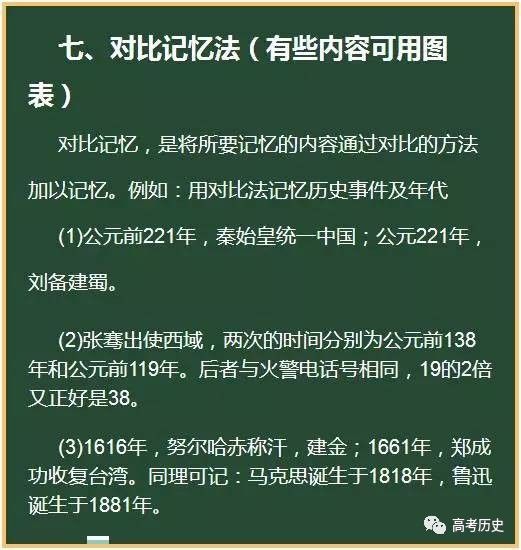 政治、历史、地理答题小技巧及背诵方法7